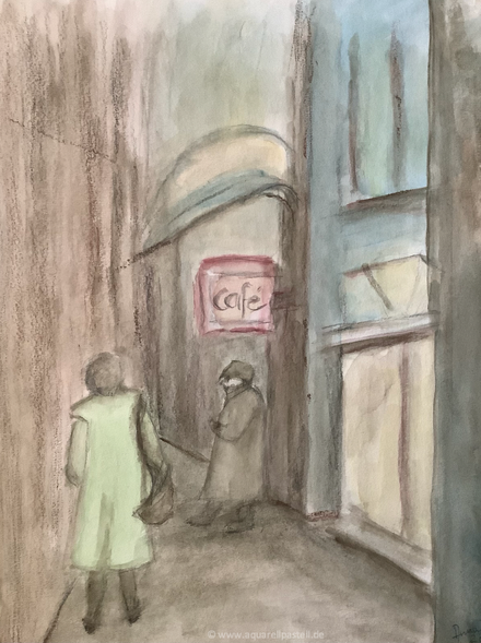 Vorsicht in der Nacht (40 x 30 cm)
