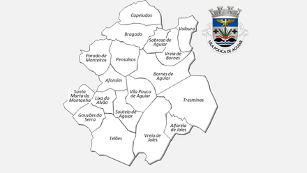 Freguesias do concelho de Vila Pouca de Aguiar  antes da reforma administrativa de 2013