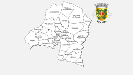 Freguesias do concelho de Vila Real antes da reforma administrativa de 2013