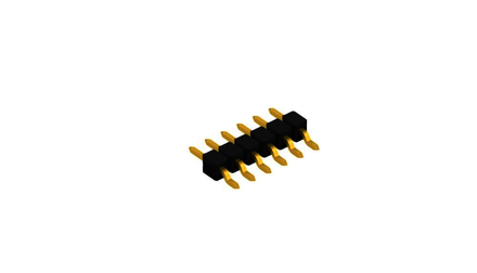 SL 12 SMD 035 2.54mmピッチ 表面実装用ピンヘッダー ライトアングル