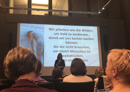 Cordula Nussbaum, the speaker of the annual event of Women in Economy in Bolzano/Bozen held at the local chamber of commerce