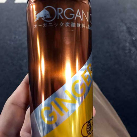 レッドブルのオーガニック炭酸飲料 ジンジャーエール