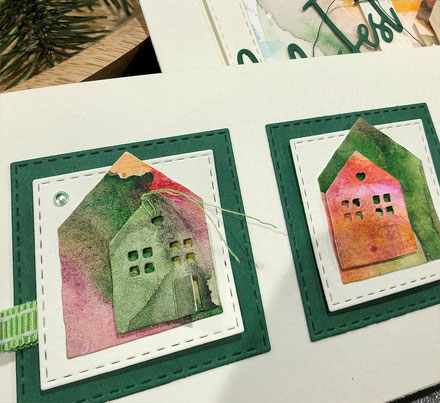 Aquarell Weihnachtskarten Corona