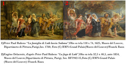 T.Follesa_Originali e copie_L'inganno della duplicità_Delacroix_Rubens_Le figlie di Loth