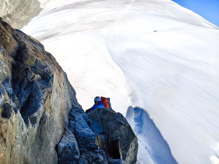 Torinohütte, Refugio Torino, Monte Bianco, Entrèves, Aiguille du Rochefort, Dome du Rochefort, Pointe Young, Pointe Marguerite, Pointe Hélène, Pointe Croz, Pointe Walker, Pointe Whymper, Grandes Jorasses, Überschreitung, Bivacco Ettore Canzio, Rif