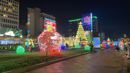 Décorations de Noël du casino Naga World !
