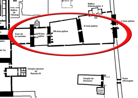 Karnak - Les "Propylées du Sud" - Pylône 7 - Pylône 8 - Pylône 9 - Pylône 10