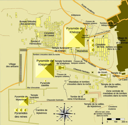 Gizeh : Les pyramides, le sphinx et les différents complexes funéraires