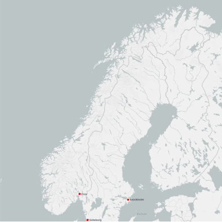 Karte Skandinavien