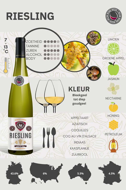 Wat is Riesling Wijn Infographic