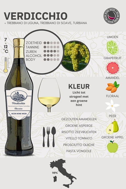 Verdicchio wijn infographic