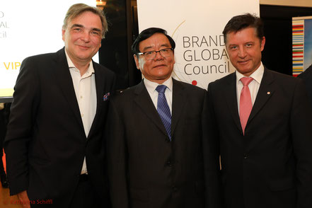 Brand Global Council 2017_Gerald Ganzger, Rechtsanwalt, Pingjun Liu, CCBD, Gerhard Hrebicek, European Brand Institute