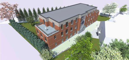 Mock-up of future premises