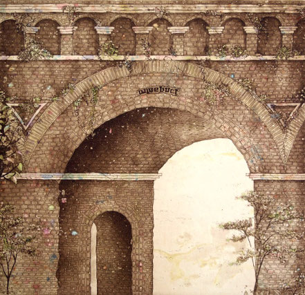 「aqueduct」ed.5/50/腐蝕銅版画 /200×205mm /¥38,500(税込み)