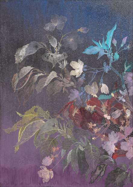 「桜若葉」 立木美江　日本画　F4号  ¥132,000(税込)