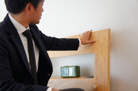 エコ素材としても注目の竹の集積材を使用。