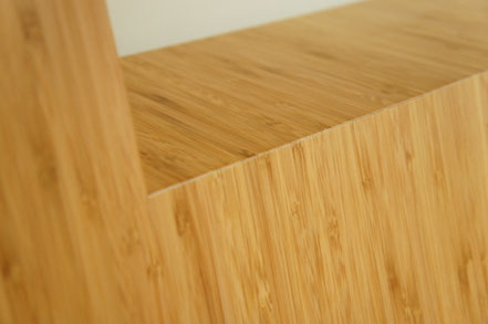 美しい仕上がりのヘッドボード。