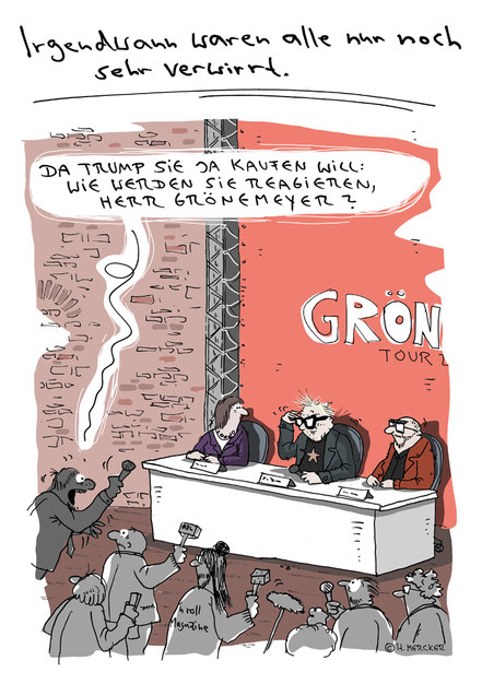 Cartoon von H. Mercker zum Thema Grönland und Trump