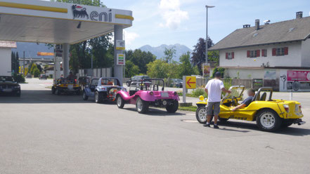 Buggy Convoi auf einem Ausflug 2018