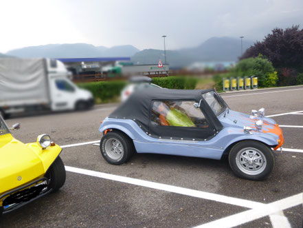 Kaffeepause, buggy on tour,