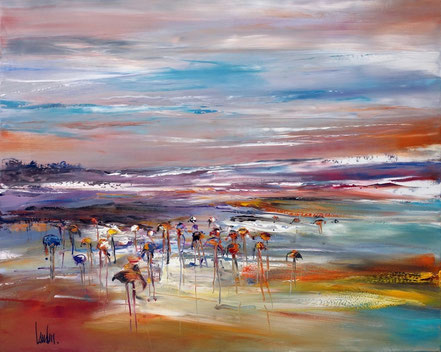 "Océan partagé" - 81x100 - vendue - direction Singapour