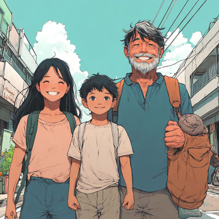 una familia que refleja los factores personales
