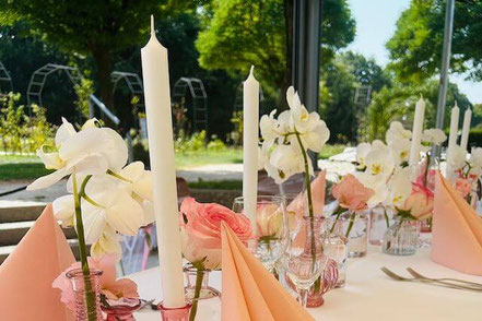Heiraten im Grüttpark Lörrach. Hochzeits-Location mit tollem Ambiente, Restaurant Rosengarten.