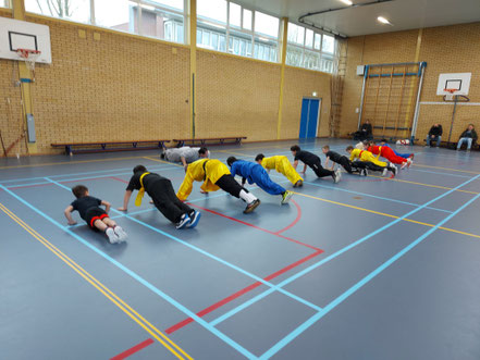 Opdrukken met de Shaolin Tigers
