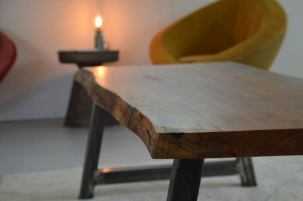 Live-Edge Handcrafted Dining Table Pecan Wood Texas Hill Country
