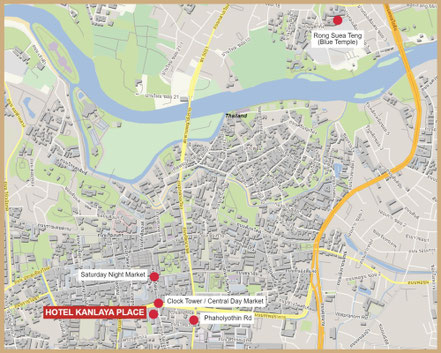 Chiang Mai, Old Town Chiang Mai, Chiang Mai Map