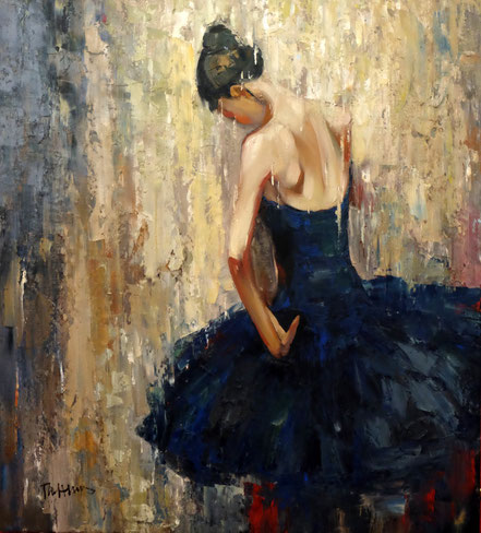 Ölgemälde "Behind a girl" 100cm *110cm