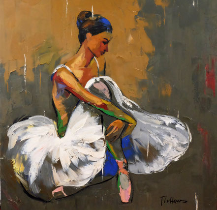 Ölgemälde "Relax" 100cm * 100cm, verkauft