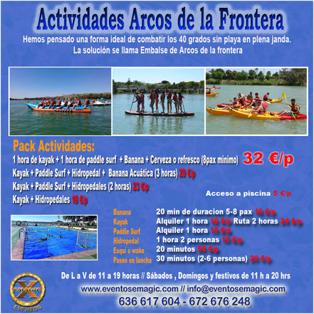 actividades acuáticas en Arcos de la frontera