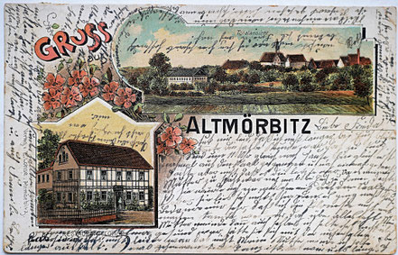 Litho Lithographie Altmörbitz Kohrener Land