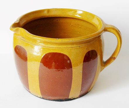 alte Kohrener Keramik Kohren-Sahlis Löffelmuster Krug