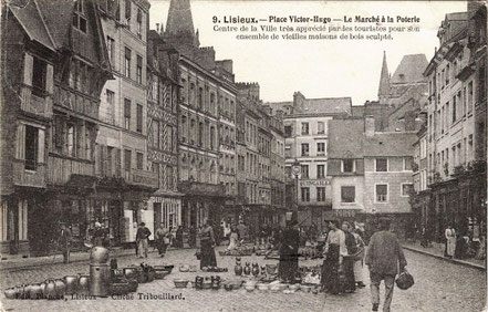 AK Töpfermarkt in Lisieux / Frankreich