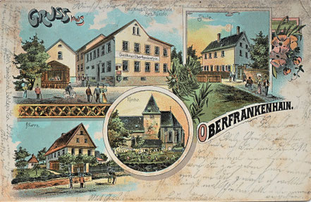 Litho Lithographie Oberfrankenhain Kohrener Land