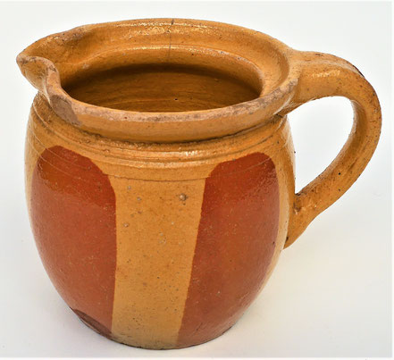 alte Kohrener Keramik Kohren-Sahlis Latzmuster Milchkrug
