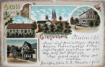 Litho Lithographie Greifenhain Frohburg Kohrener Land