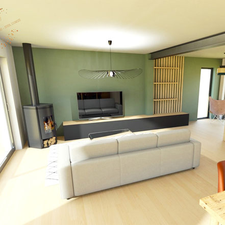 Architecte d interieure-Décoratrice - Quimper- Concarneau-Fouesnant-Bénodet- Finistère - Morbihan. Création d'espaces intérieur - Décoration - Agencement - renovation-salon-cuisine-piece a vivre