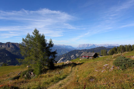 Traumhaftes Panorama auf der Saukaralm in Großarl