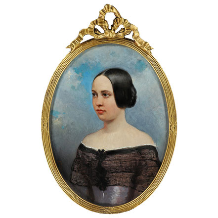 Nicolaas Pieneman | Portrait of a Young Woman Oil on panel 42 x 27 cm