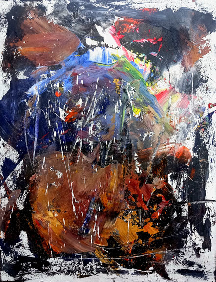 o.T. 5 / Acryl auf Leinwand / 90 x 70 cm