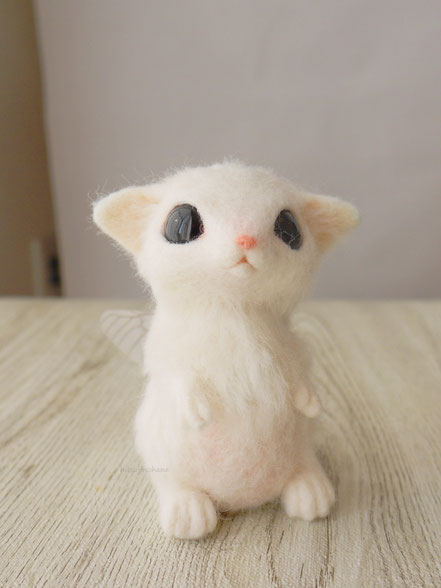 羊毛フェルト カーバンクル モモンガ うめだどうぶつえん