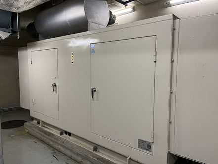 非常用発電機　擬似負荷試験　負荷運転点検　博物館　山口県下関市