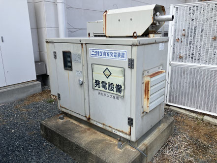 商業施設　佐賀県鳥栖市　非常用発電機の擬似負荷試験　施工事例