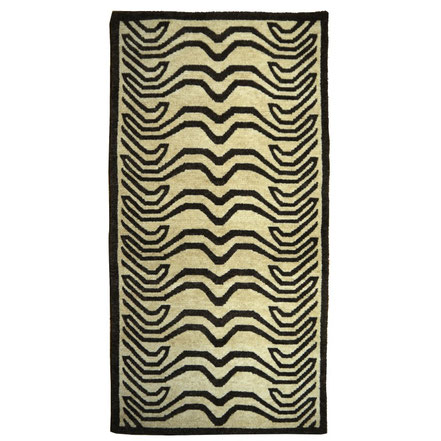 Tibetan Tiger Wool Rug Beige and Brown