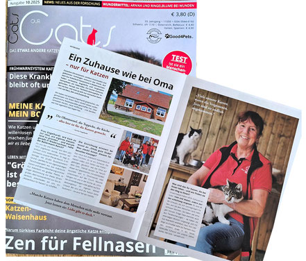 Our Cats - Das Katzenmagazin besucht Annette Engelhardt im gut aiderbichl Katzenland bei der Ballermann Ranch- <s