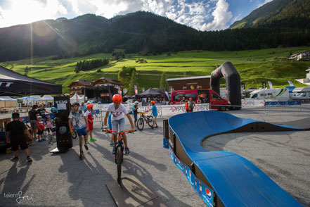 Ischgl Ironbike Festival mit Challenge auf dem Parkitect Modular Pumptrack von PZ Pumptrack