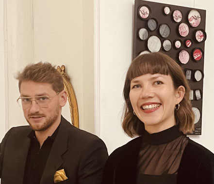 Anna Theisinger und Lukas Benedikt Schmidt (Lubens) haben in der Villa Artis seit vielen Jahren ihr Atelier eingerichtet